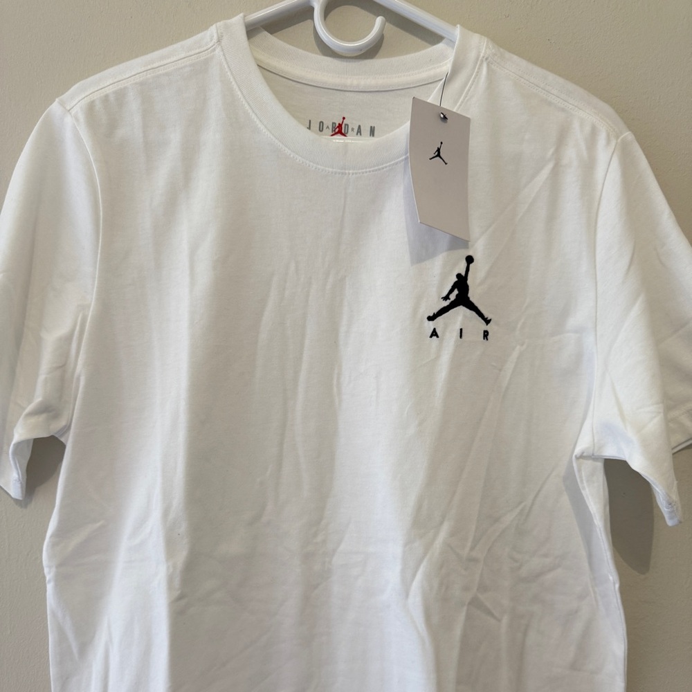 Jordan Jumpman Air Men's Short-Sleeve T-Shirt Size M White AH5296-100 - Picture 3 of 5